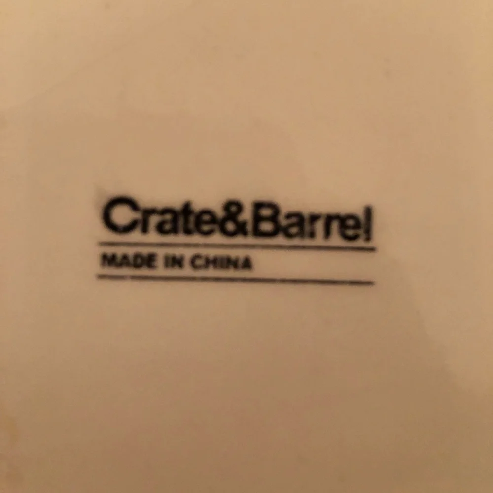 Crate & Barrel Pimenta Caliente Large Chip & Salsa Plate